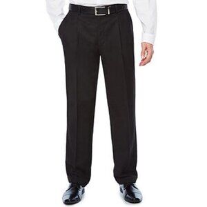Stafford Men's Wool Black Dress Pants Size 38